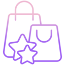 entertainment,commerce and shopping,star,present,shopping bag,buy,gift bag,sell